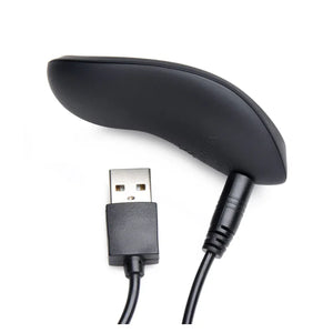 10x Mighty Rider Vibrating Strapless Strap-on Black - MyPleasure