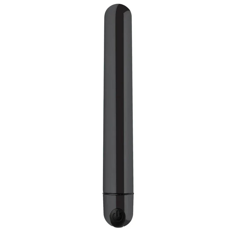 10x Slim Metallic Bullet - Black - MyPleasure