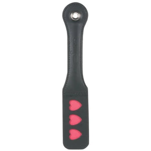 12 Inch Leather Impression Paddle - Heart - MyPleasure
