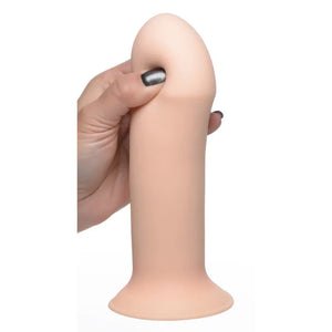 Squeezable Thick Phallic Dildo - Flesh