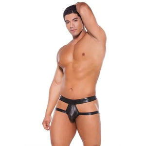 Wet Look Shorts - One Size - Black