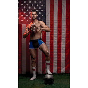 Retro Sport Panel Jock - L/ XL - Black/ Red