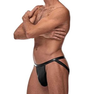 Cage Matte Strappy Ring Jock - S/ M - Black