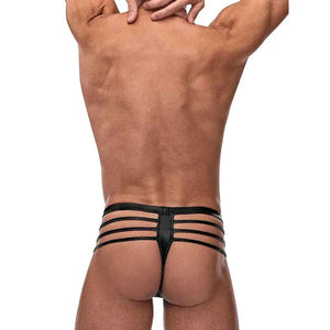 Cage Matte Cage Thong - L/ XL - Black