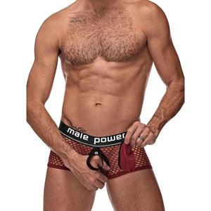 Cock Pit Net Mini Cock Ring Short - Large - Burgundy