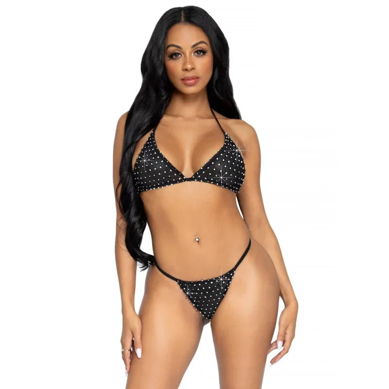 2 Pc Tempest Bikini Set - Black - One Size