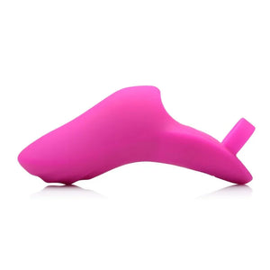 7x Finger Bang Her Pro Silicone Vibrator - Pink