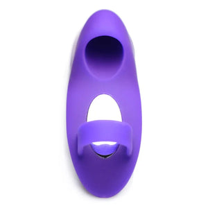 7x Finger Bang Her Pro Silicone Vibrator - Purple