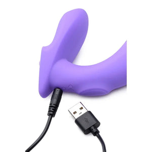 10x G-Tap Tapping Silicone G-Spot Vibrator - Purple