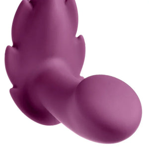 Partner Panty Leaf Vibrator With Remote Control - Plum