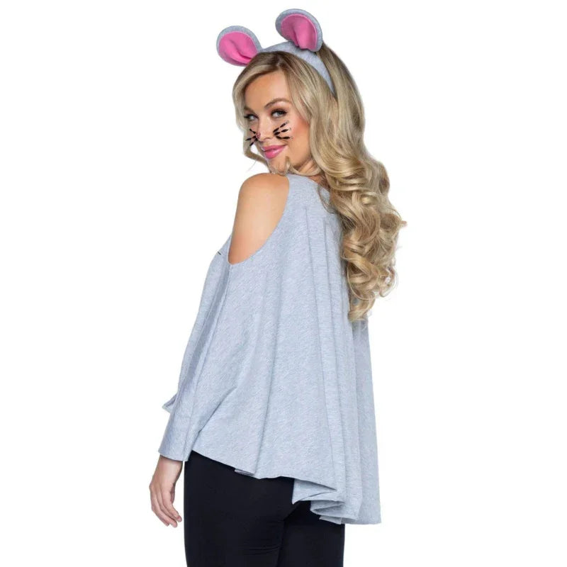 2 Pc Mouse Costume Poncho Set - One Size - MyPleasure
