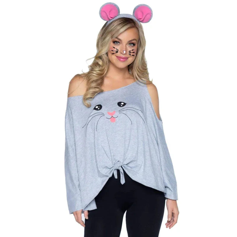 2 Pc Mouse Costume Poncho Set - One Size - MyPleasure