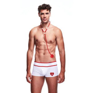 2 Piece Doctor Love Set - Large/xlarge - White - MyPleasure