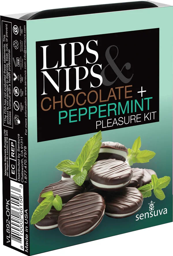 Lips and Nips Pleasure Kit Chocolate/peppermint