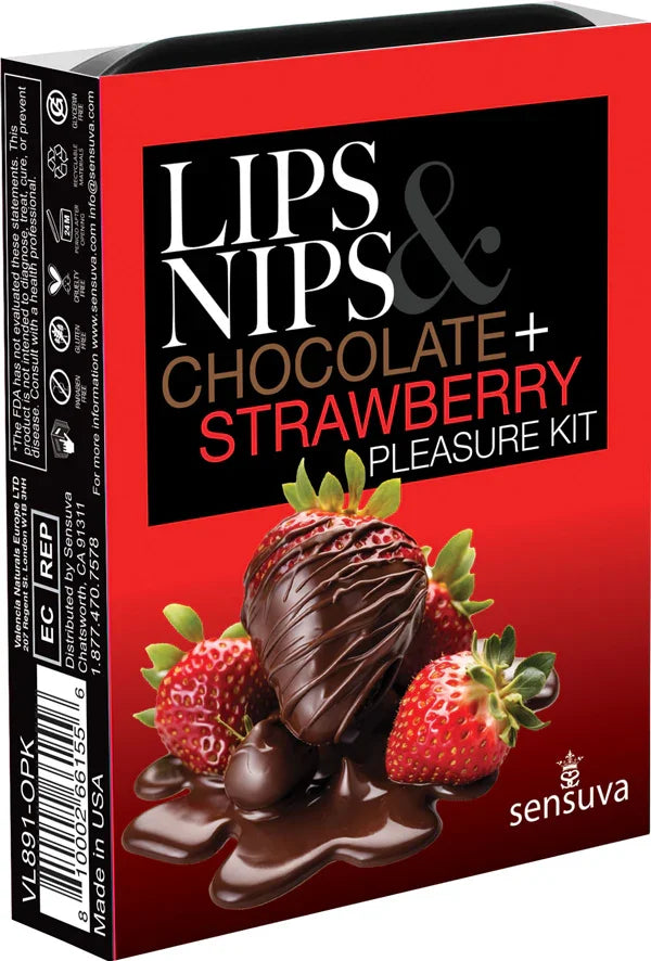 Lips and Nips Pleasure Kit Chocolate/strawberry