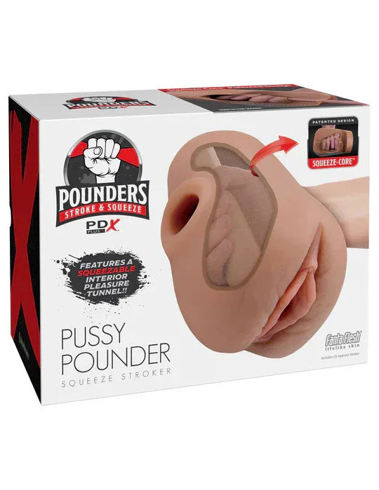 Pdx Plus Pussy Pounder Squeeze Stroker - Brown