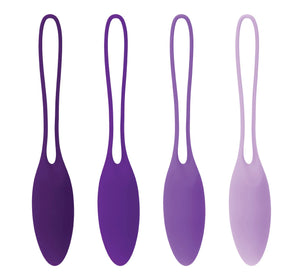 Put in Work 4-Piece Silicone Kegel Balls Set - Acai Ombre