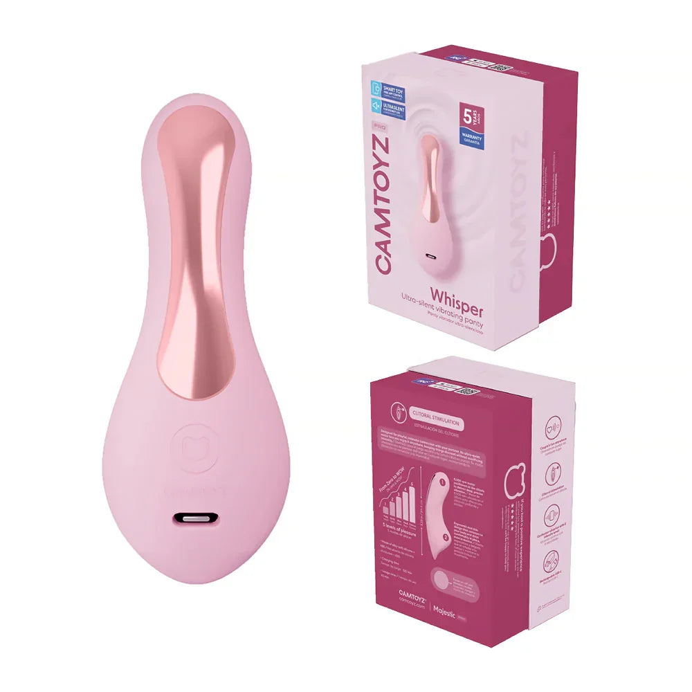 Camtoyz Ulta Silent Vibrating Panty with App - Pink | MyPleasure Camtoyz Ulta Silent Vibrating Panty with App - Pink | MyPleasure