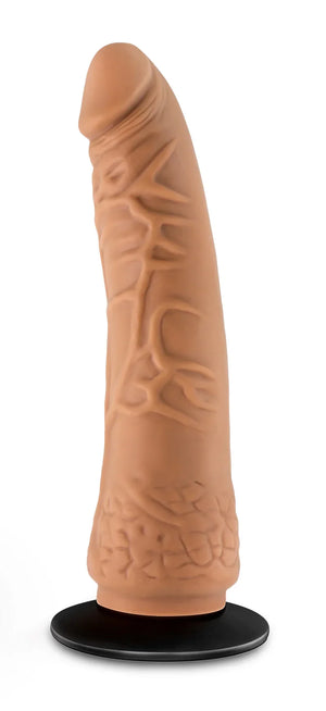 Lock on - Hexanite - 7.5 Inch Dildo With Suction Cup Adapter - Mocha