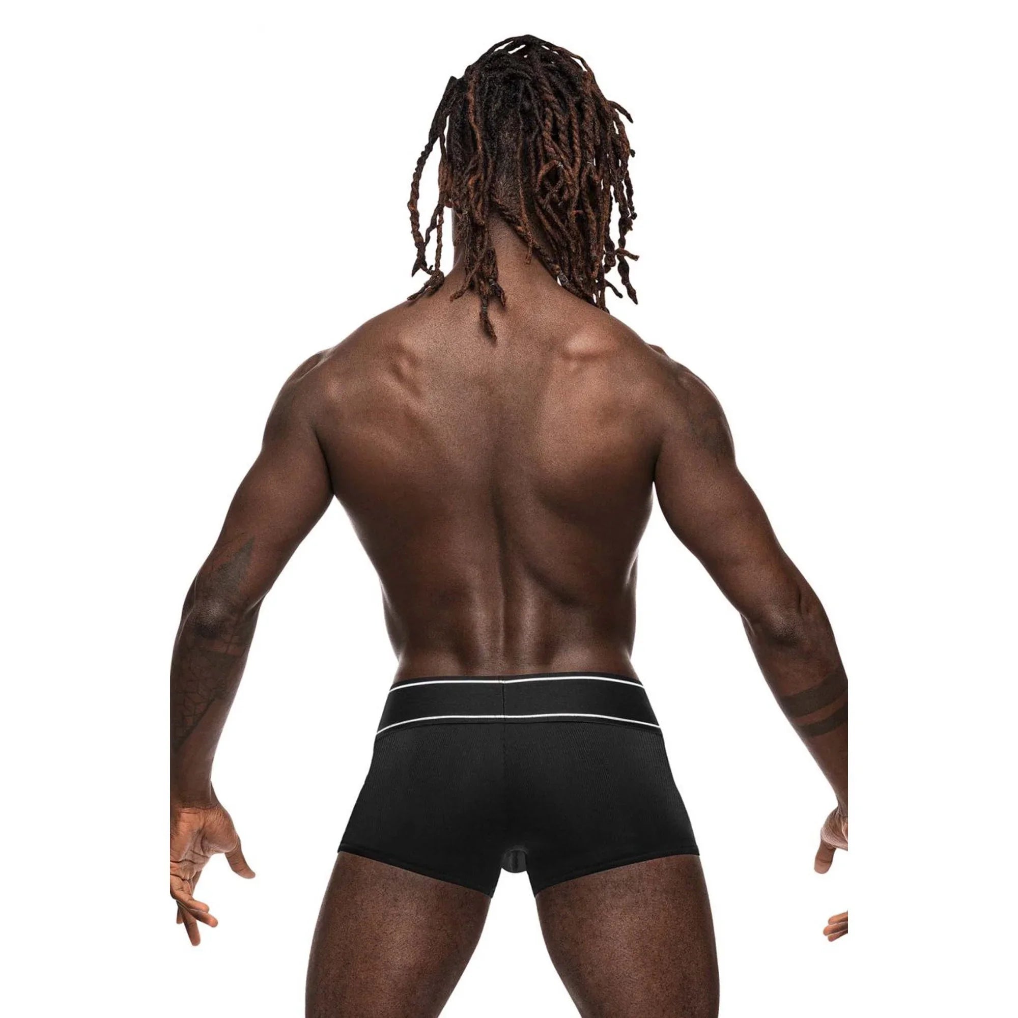 Modal Rib Pouch Short - X-Large - Black