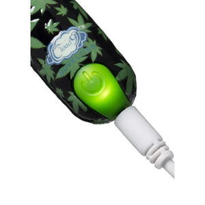 420 Stubby Vibe Cannabis Leaf - Black/green - MyPleasure