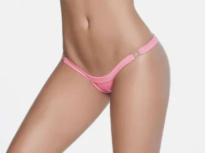Wet Low v Clip on Thong - Small/medium - Wet Pink