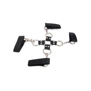 7 Pc Hogtie and Ball Gag Kit - Black - MyPleasure