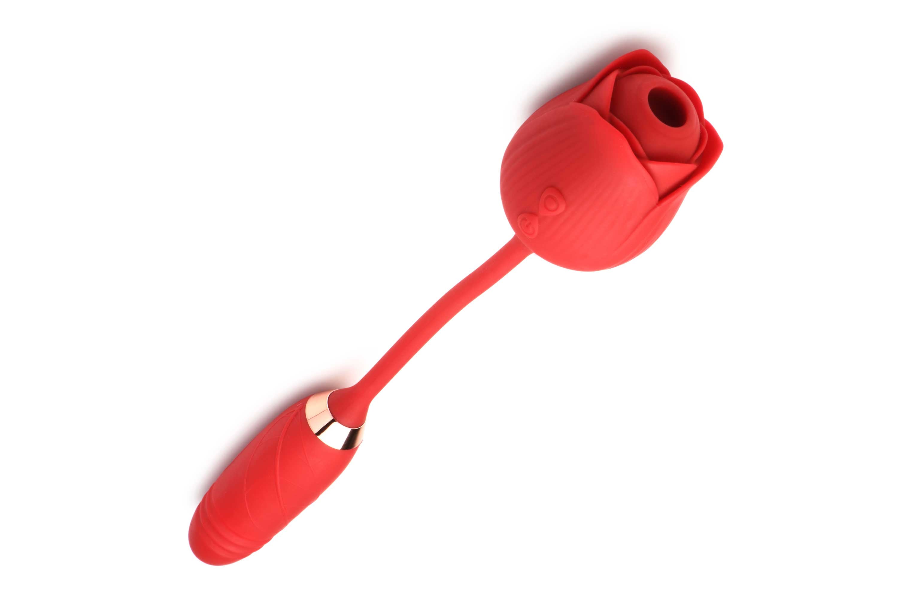 Bloomgasm Romping Rose Suction and Thrusting Vibrator
