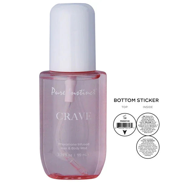 Pure Instinct Pheromone Hair and Body Mist Crave 3.35oz