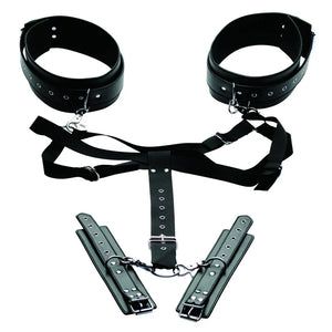 Acquire Easy Access Thigh Harness With Wrist Cuffs - MyPleasure