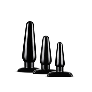 Anal Adventures - Basic Plug Kit - Black - MyPleasure
