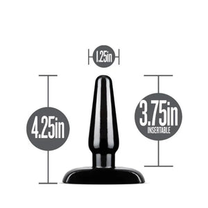 Anal Adventures - Basic Anal Plug - Small - Black - MyPleasure