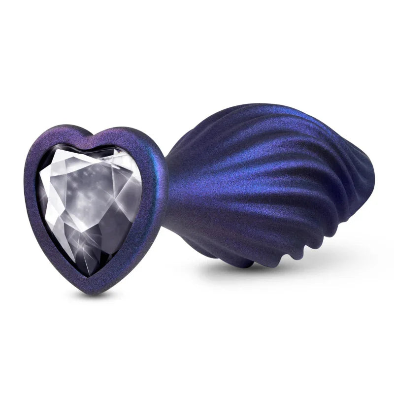 Anal Adventures Matrix - Swirling Bling Plug - Sapphire - MyPleasure