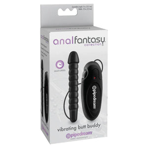 Anal Fantasy Collection Vibrating Butt Buddy - Black - MyPleasure