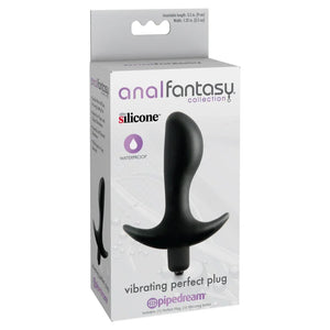 Anal Fantasy Collection Vibrating Perfect Plug - Black - MyPleasure