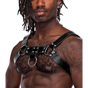 Aries Leather Harness - One Size - Black - MyPleasure