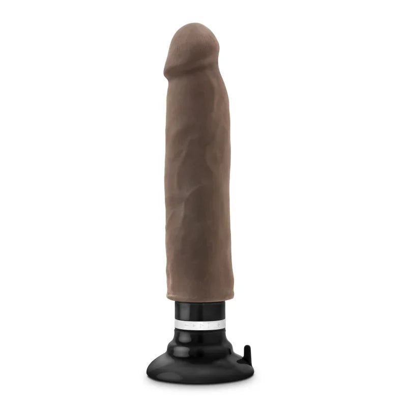 Au Naturel - 11 Inch Sensa Feel Magnum Vibrating Dong - Chocolate - MyPleasure