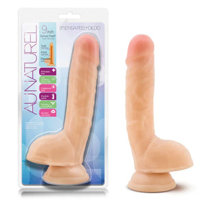 Au Naturel 9 Inch Sensa Feel Dildo - Beige - MyPleasure