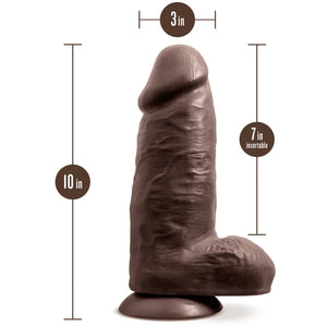 Au Naturel - Chub - 10 Inch Dildo - Chocolate - MyPleasure