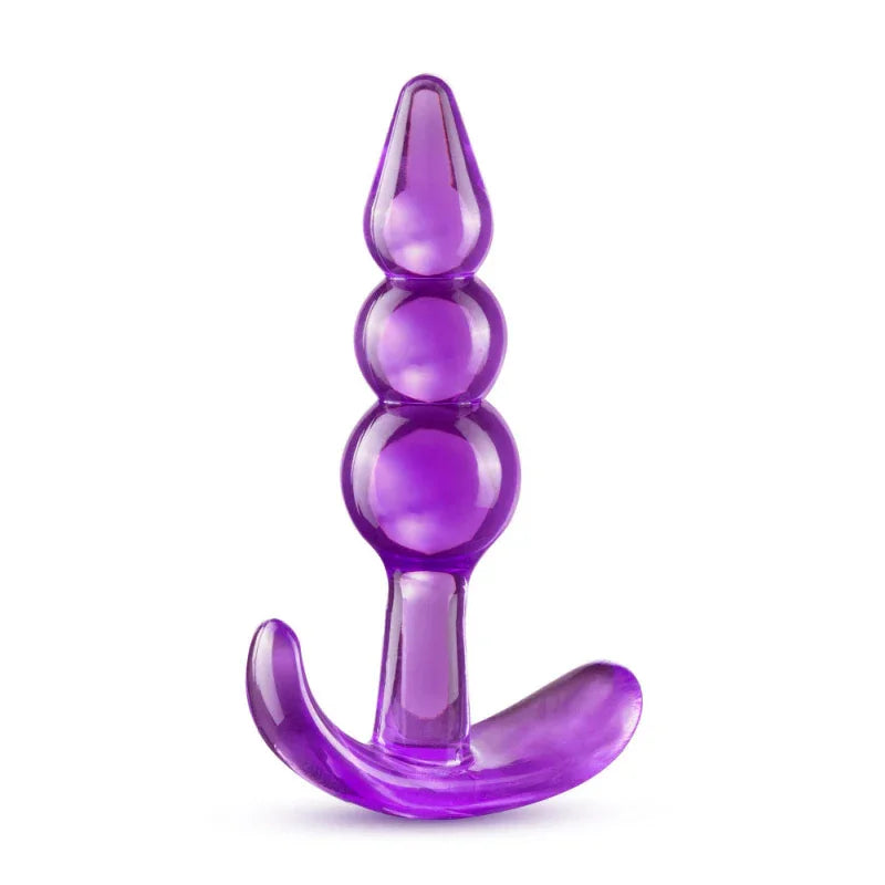B Yours - Triple Bead Anal Plug - Purple - MyPleasure