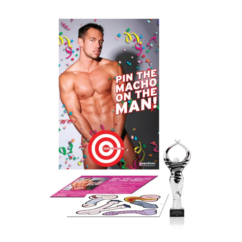 Bachelorette Party Favors Pin the Macho on the Man - MyPleasure