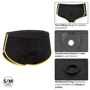 Boundless Black and Yellow Brief - Large/xlarge - Black/yellow - MyPleasure