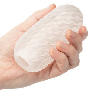 Boundless Reversible Nubby Stroker - Clear - MyPleasure