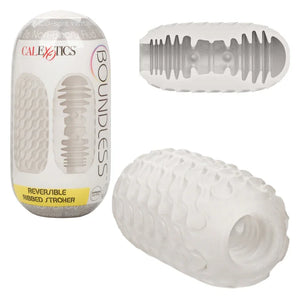 Boundless Reversible Ribbed Stroker - Clear - MyPleasure