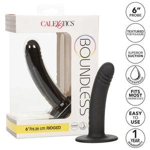 Boundless Ridged - 6 Inch - Black - MyPleasure