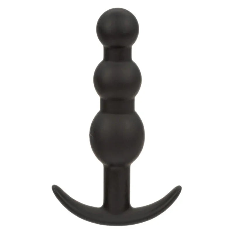 Boundless Vibrating Beaded Plug - Black - MyPleasure