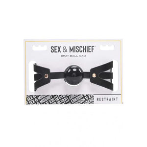 Brat Ball Gag - Black / Rose Gold - MyPleasure