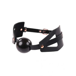Brat Ball Gag - Black / Rose Gold - MyPleasure