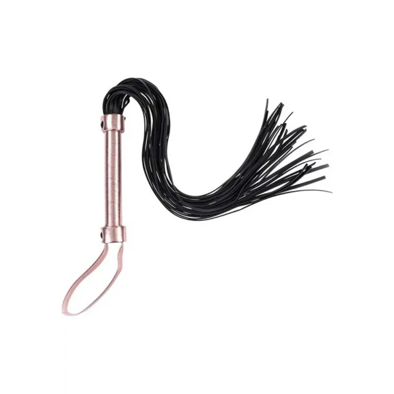 Brat Flogger - Black / Rose Gold - MyPleasure