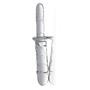 Brutus Glass Dildo Thruster - Clear - MyPleasure